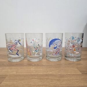 Walt Disney World MAGIC KINGDOM 25th Anniversary Glasses from McDonalds